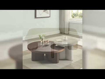 Yoab Smoked Oak Coffee Table - Ornate Home