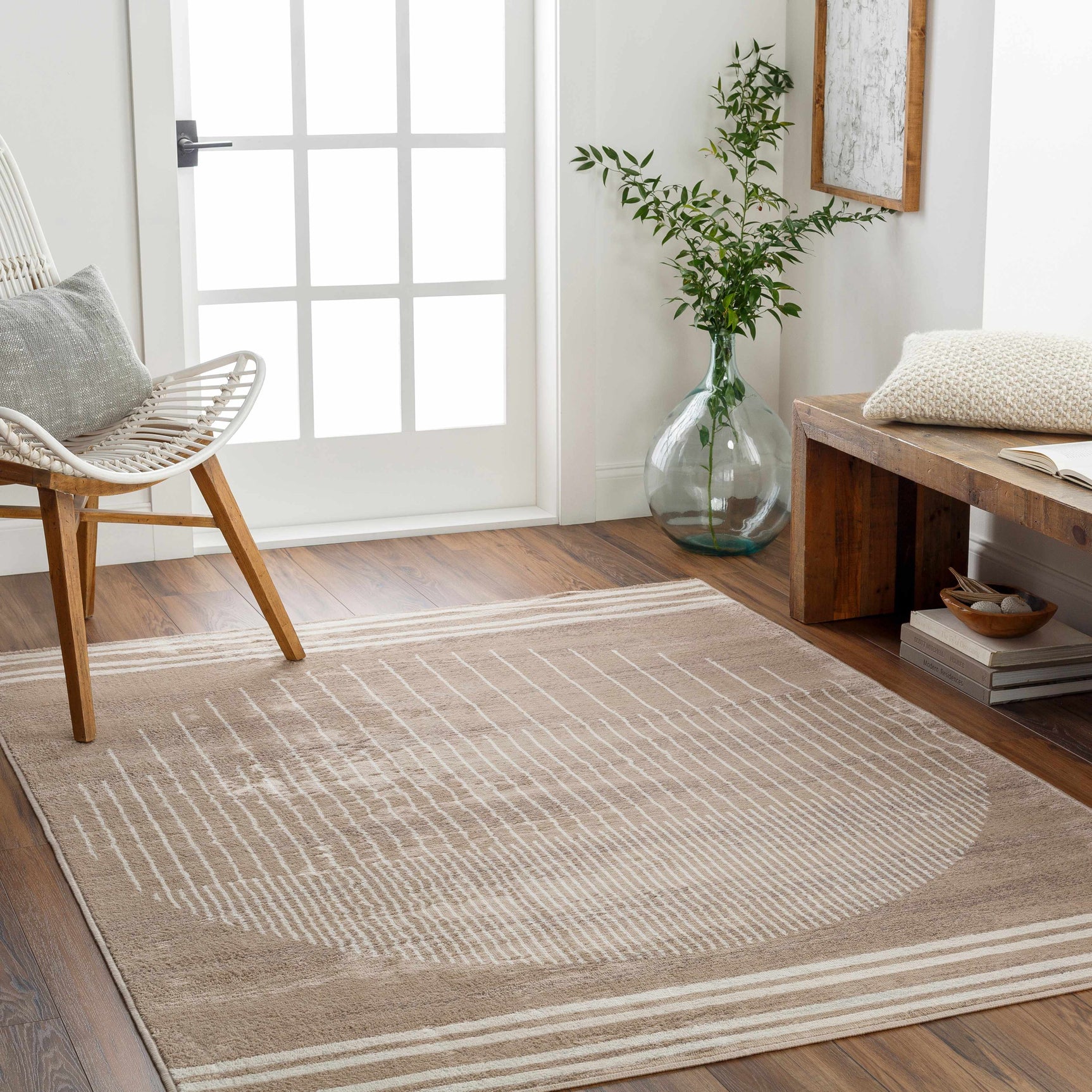 Yoad Geometric Mocha Area Rug - Clearance - Ornate Home
