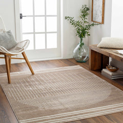 Yoad Geometric Mocha Area Rug - Clearance - Ornate Home