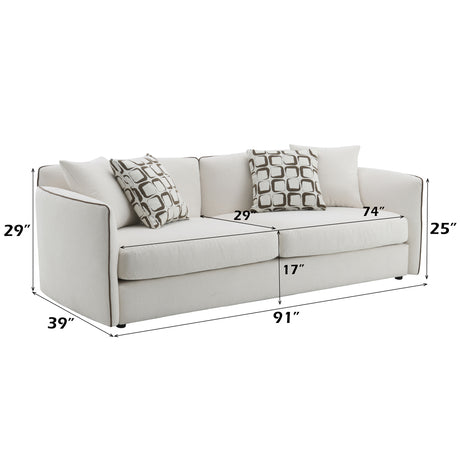 Yolanda Beige Sofa - Ornate Home