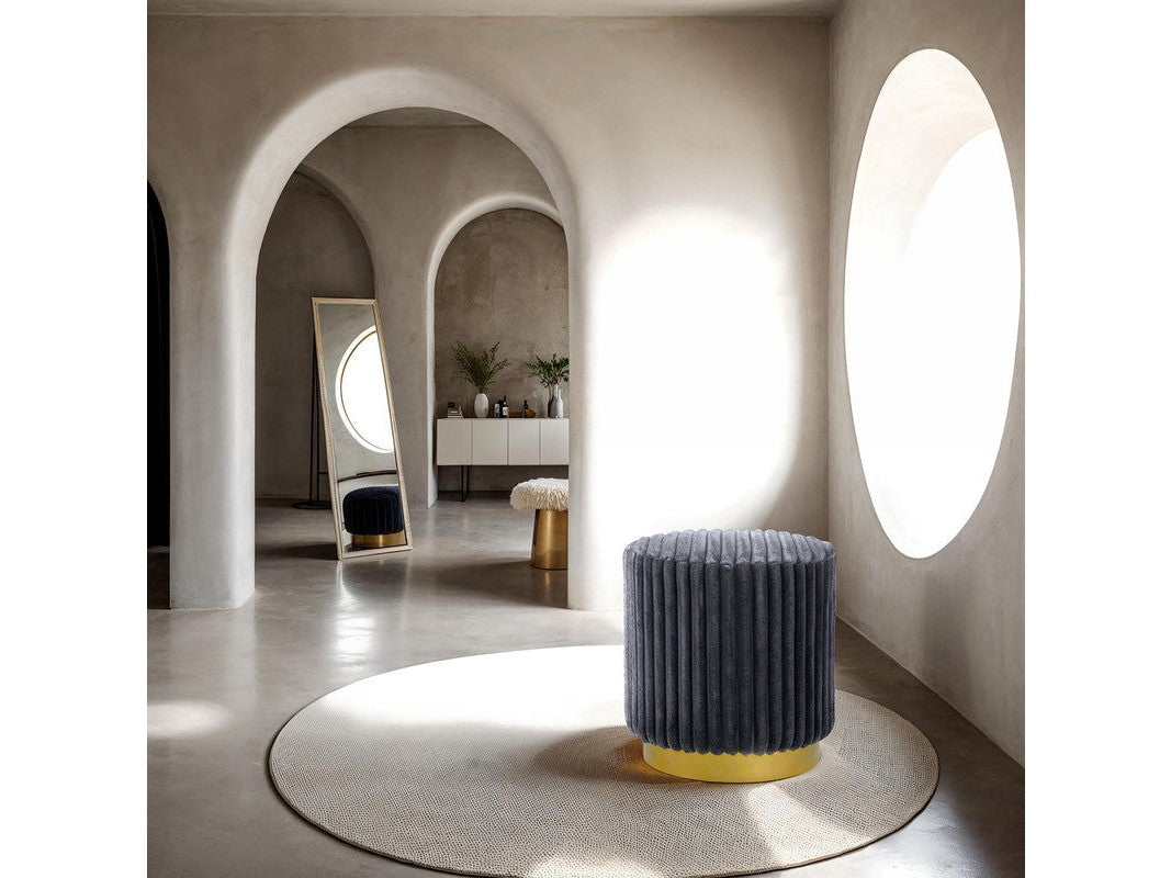 Yolanda Dark Gray Stool - Ornate Home