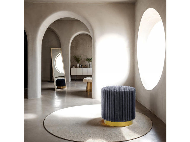 Yolanda Dark Gray Stool - Ornate Home