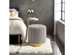 Yolanda Gray Stool - Ornate Home