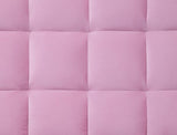 Yolandi Pink/Dark Walnut Adjustable Sofa - Ornate Home