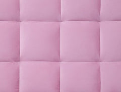 Yolandi Pink/Dark Walnut Adjustable Sofa - Ornate Home