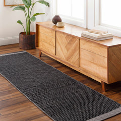 Yong Hand Loomed Black Rug - Clearance - Ornate Home