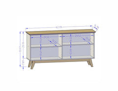 Yonkers 62.99 Sideboard in White - Ornate Home