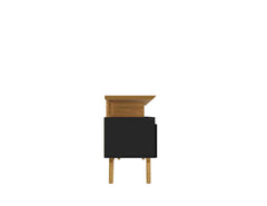Yonkers 62.99 TV Stand in Black and Cinnamon - Ornate Home