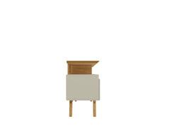 Yonkers 62.99 TV Stand in Off White and Cinnamon - Ornate Home