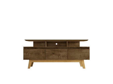 Yonkers 62.99 TV Stand in Rustic Brown - Ornate Home