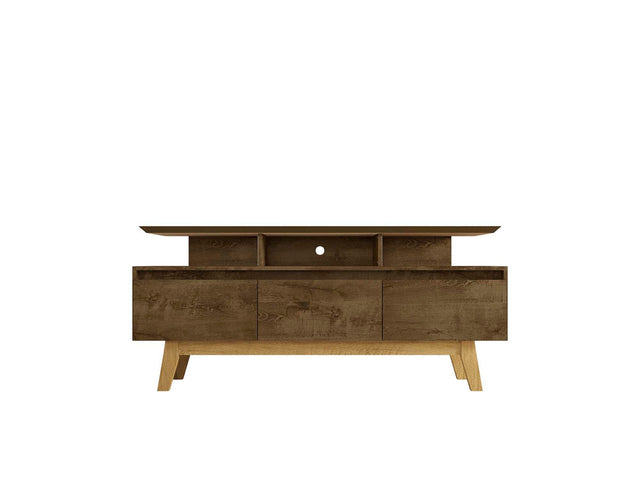 Yonkers 62.99 TV Stand in Rustic Brown - Ornate Home