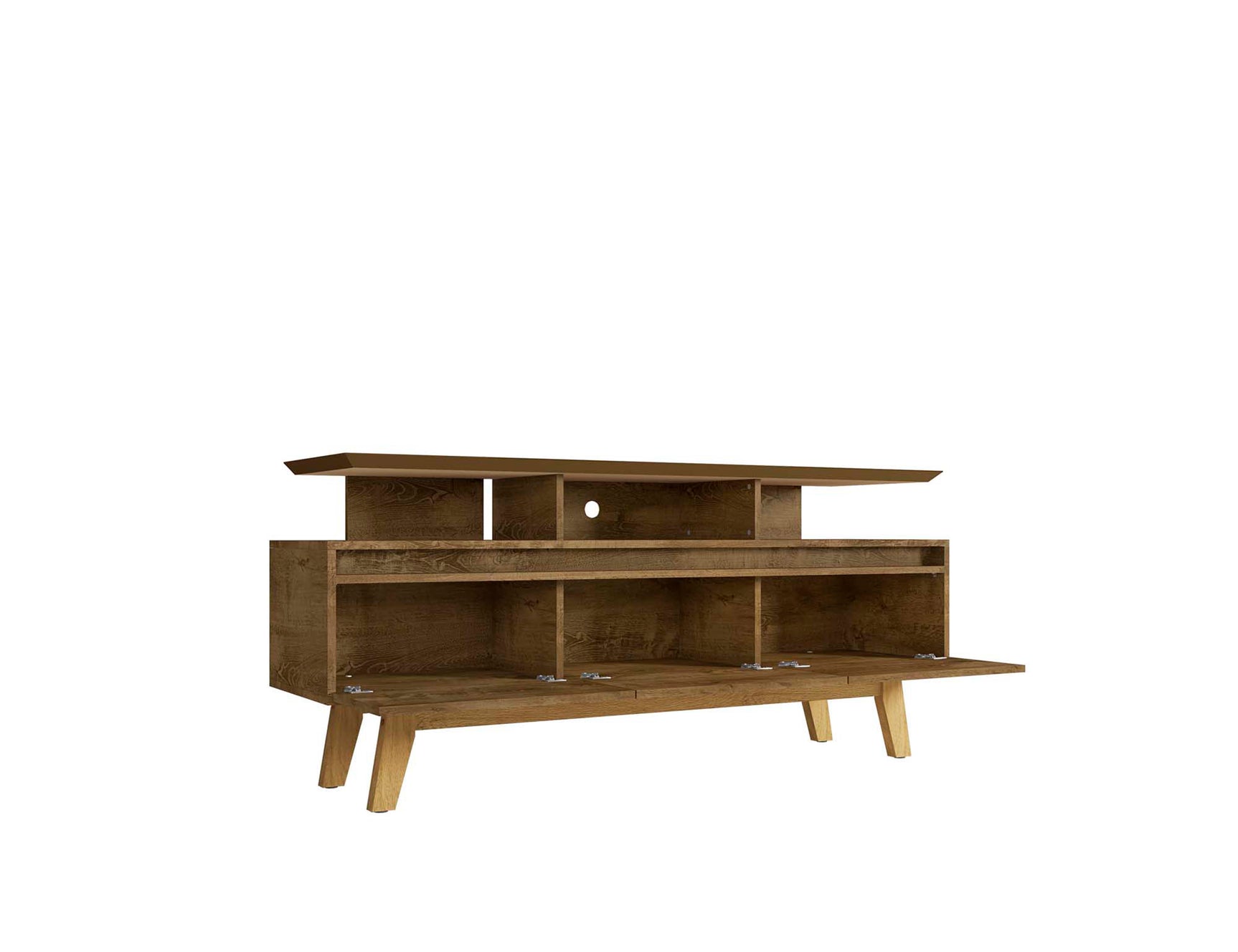 Yonkers 62.99 TV Stand in Rustic Brown - Ornate Home