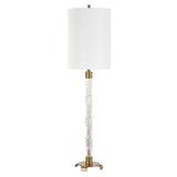 York Brass Crystal Buffet Lamp - Ornate Home