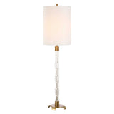 York Brass Crystal Buffet Lamp - Ornate Home