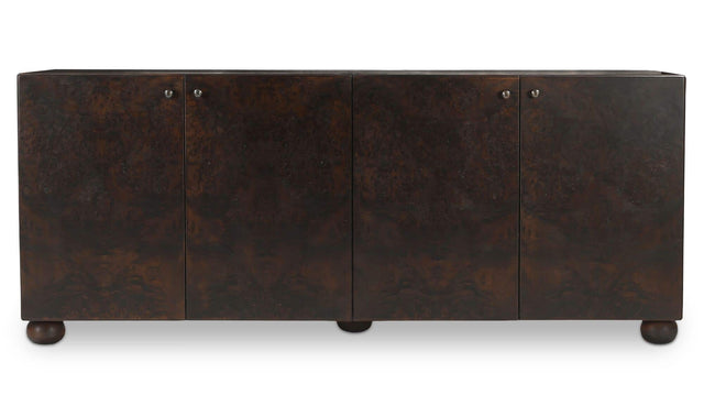 York Dark Brown Burl Sideboard - Ornate Home