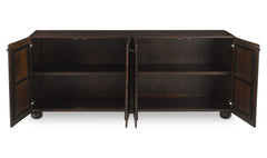 York Dark Brown Burl Sideboard - Ornate Home