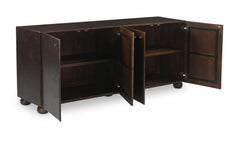 York Dark Brown Burl Sideboard - Ornate Home