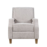 York Grey Push Back Recliner - Ornate Home