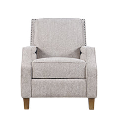 York Grey Push Back Recliner - Ornate Home