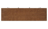 York Warm Brown Burl 6 Drawer Dresser - Ornate Home