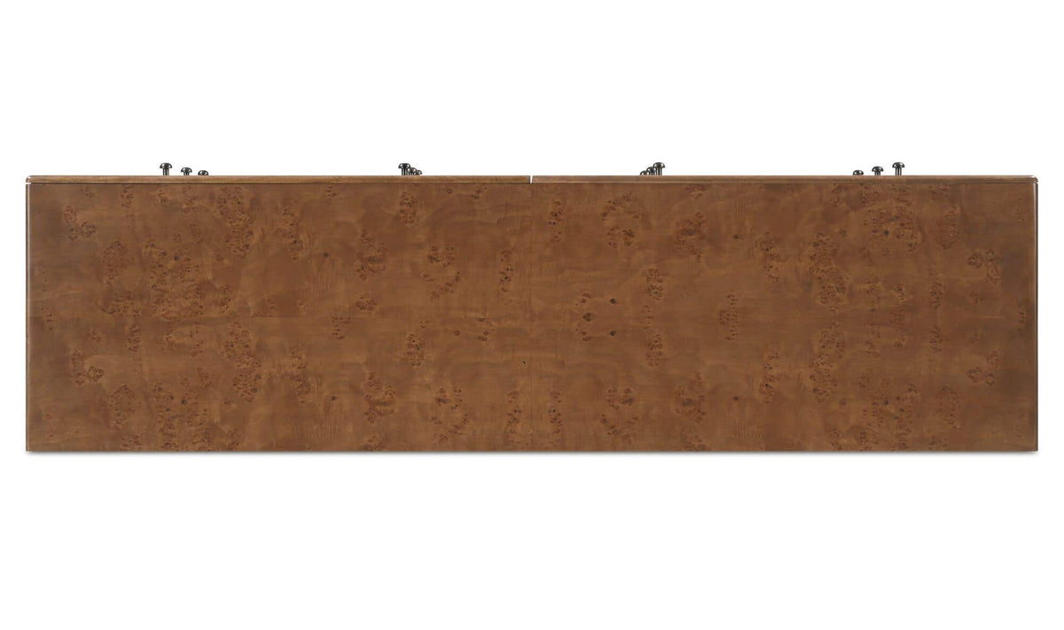 York Warm Brown Burl 6 Drawer Dresser - Ornate Home