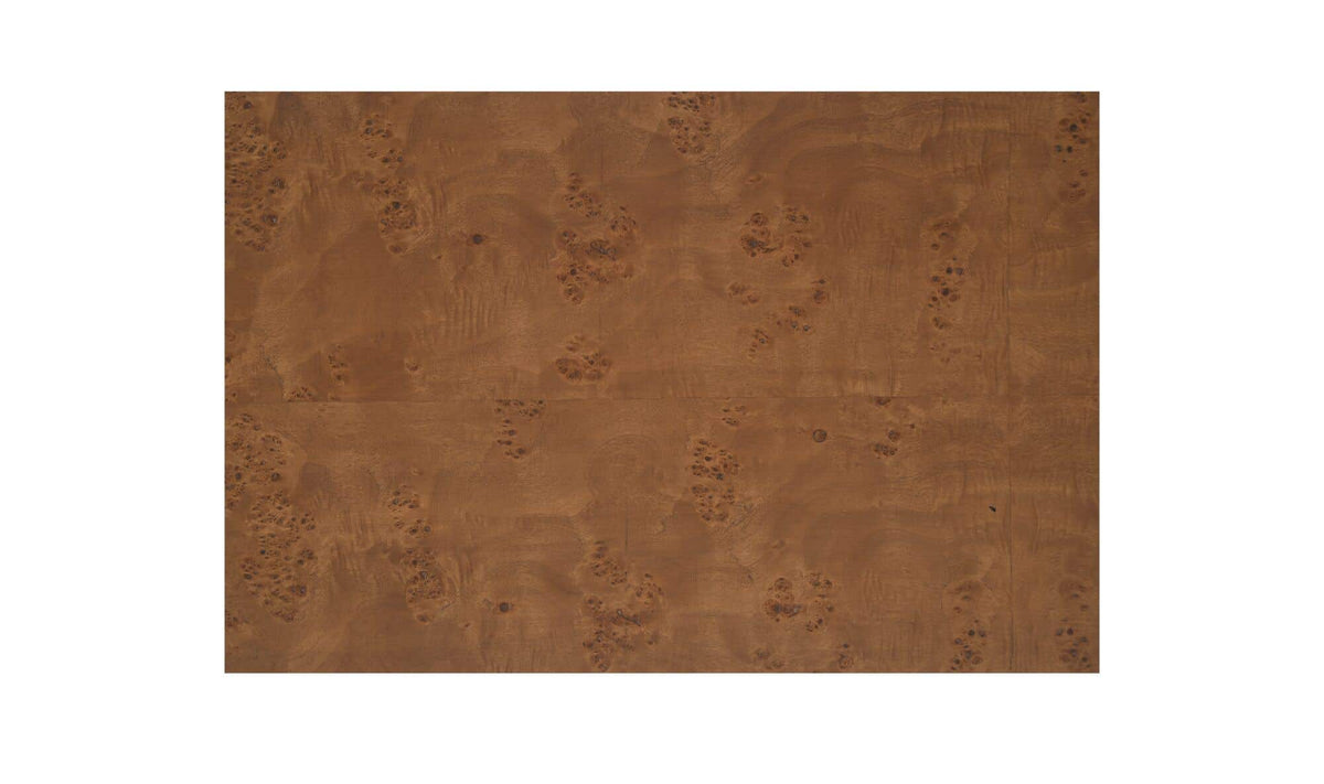 York Warm Brown Burl 6 Drawer Dresser - Ornate Home