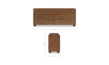 York Warm Brown Burl 6 Drawer Dresser - Ornate Home