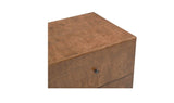 York Warm Brown Burl Nightstand - Ornate Home