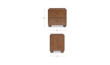 York Warm Brown Burl Nightstand - Ornate Home