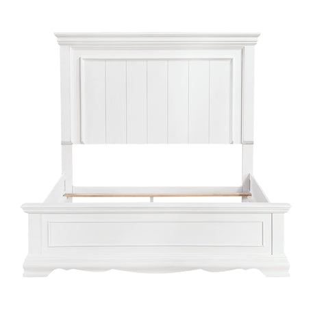 York White 4-Piece Queen Bedroom Set - Ornate Home