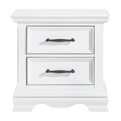 York White 4-Piece Queen Bedroom Set - Ornate Home