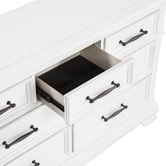York White 4-Piece Queen Bedroom Set - Ornate Home