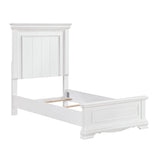York White 4-Piece Twin Bedroom Set - Ornate Home