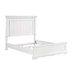 York White 5-Piece Queen Bedroom Set - Ornate Home