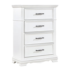 York White 5-Piece Queen Bedroom Set - Ornate Home
