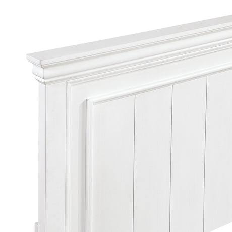 York White California King Bed - Ornate Home