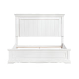 York White California King Bed - Ornate Home