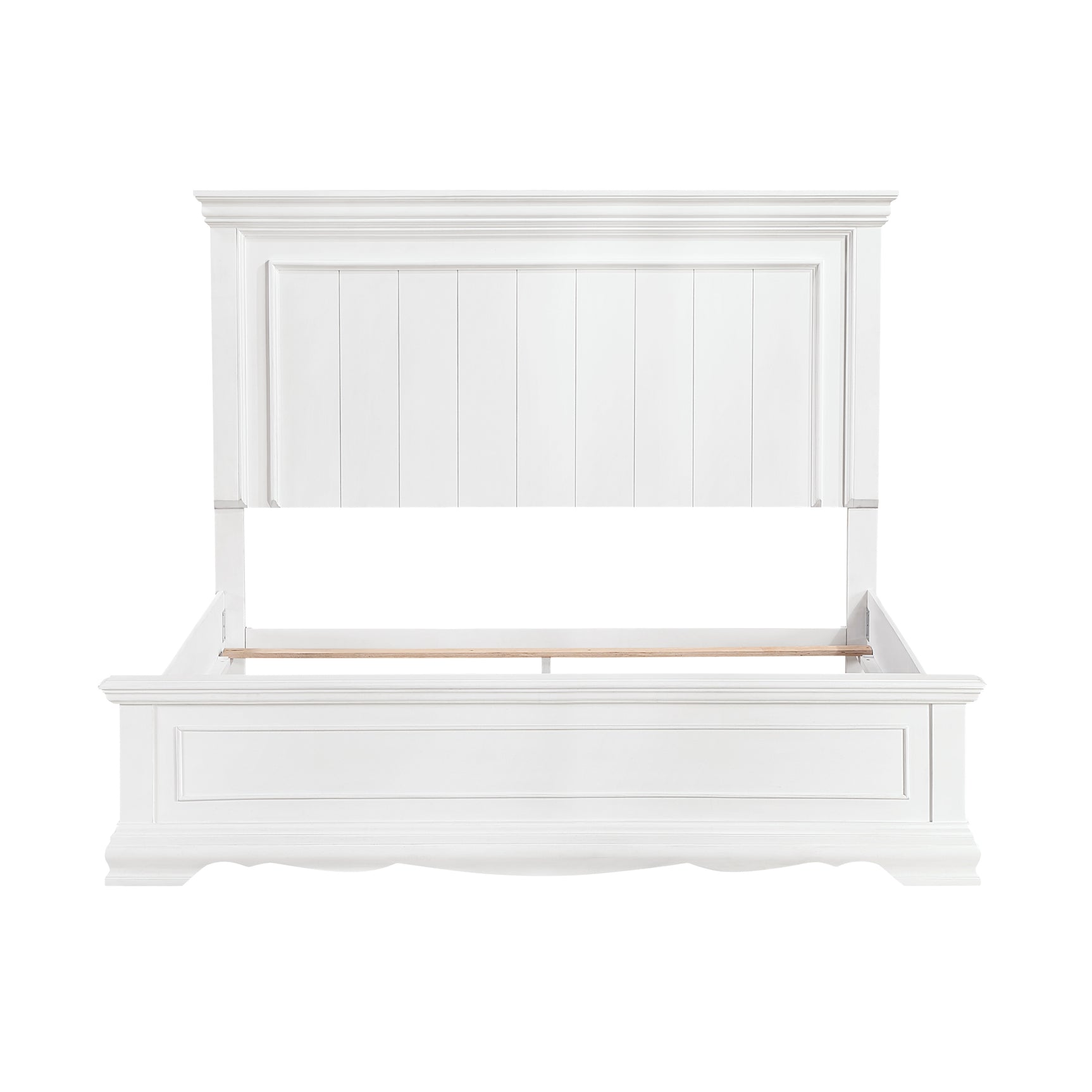 York White California King Bed - Ornate Home