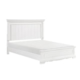 York White California King Bed - Ornate Home