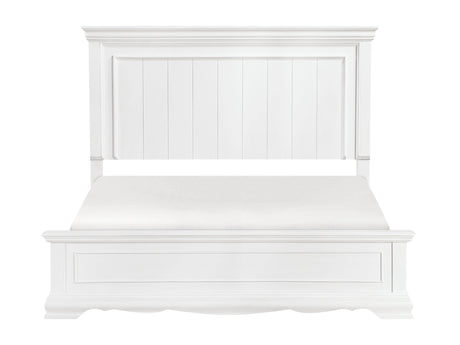 York White Eastern King Bed - Ornate Home