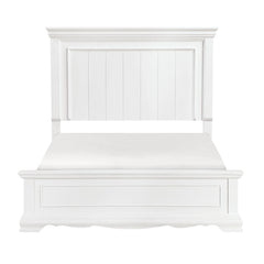 York White Queen Bed - Ornate Home