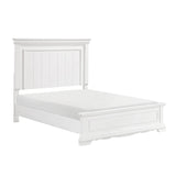 York White Queen Bed - Ornate Home