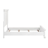 York White Queen Bed - Ornate Home