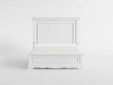 York White Queen Bed - Ornate Home