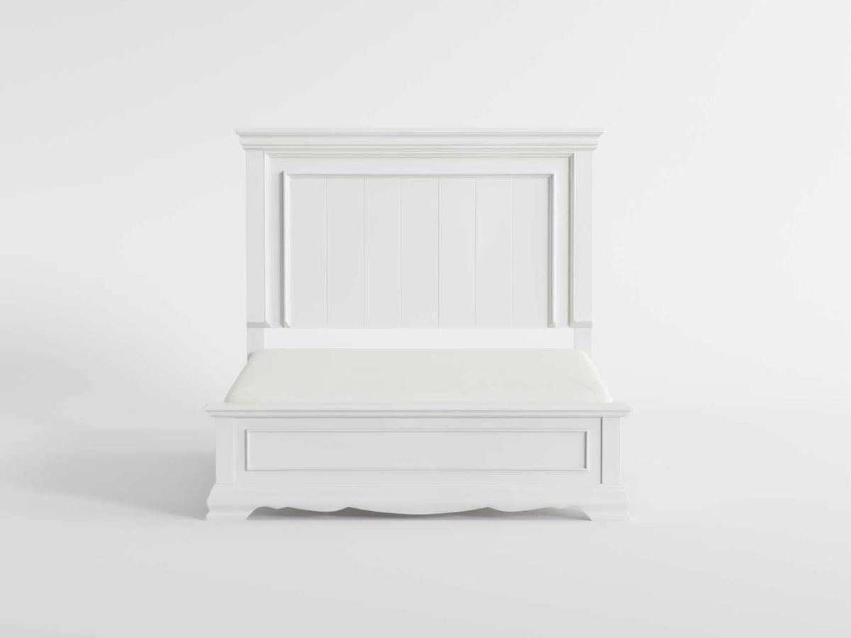 York White Queen Bed - Ornate Home