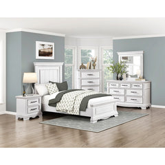 York White Twin Bed - Ornate Home