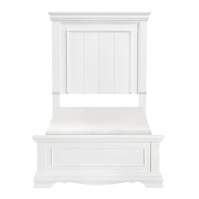 York White Twin Bed - Ornate Home