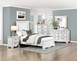 York White Twin Bed - Ornate Home