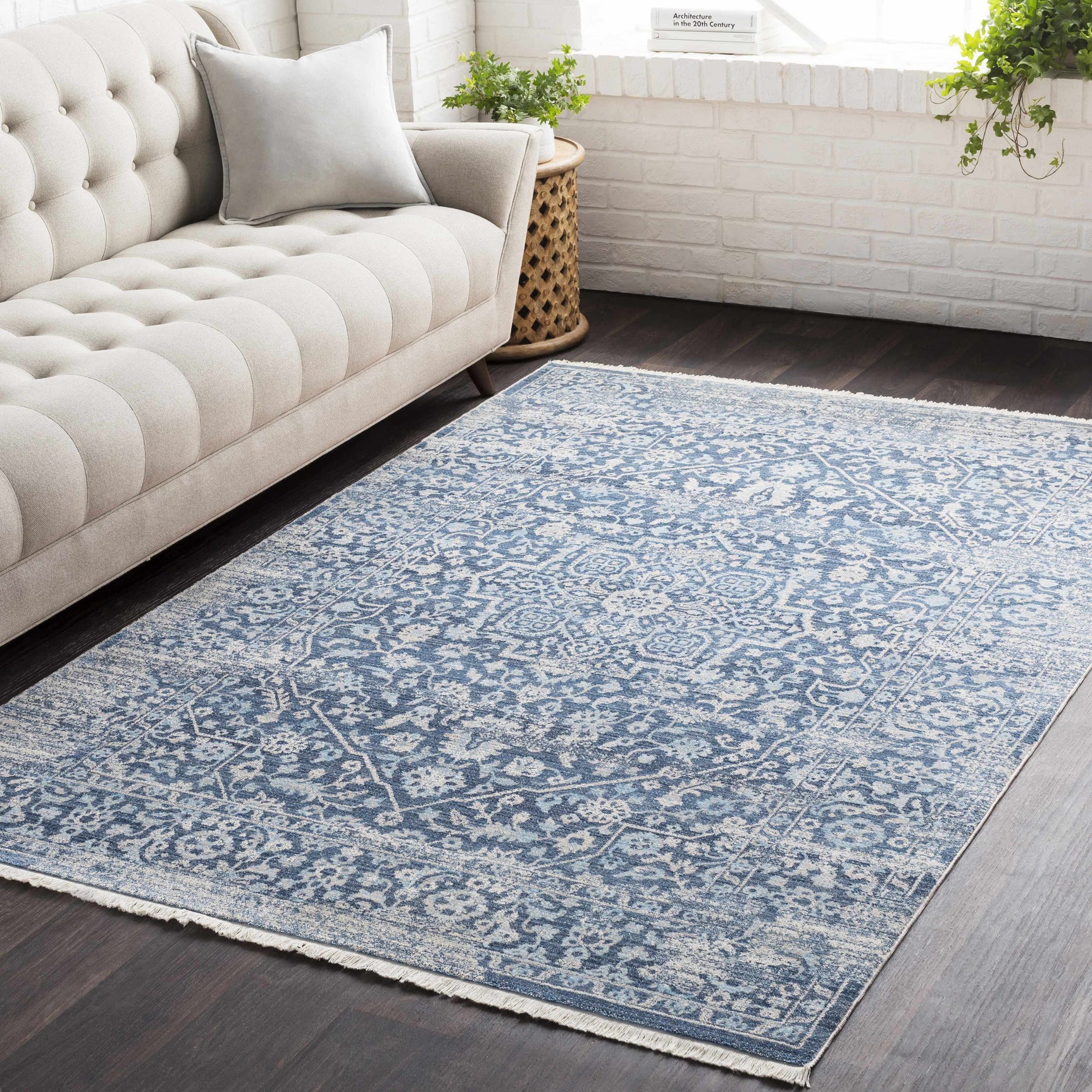 Yorkana Distressed Blue Rug - Clearance - Ornate Home