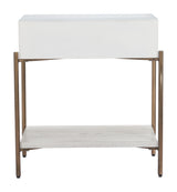 Yoru Oak White Side Table - Ornate Home